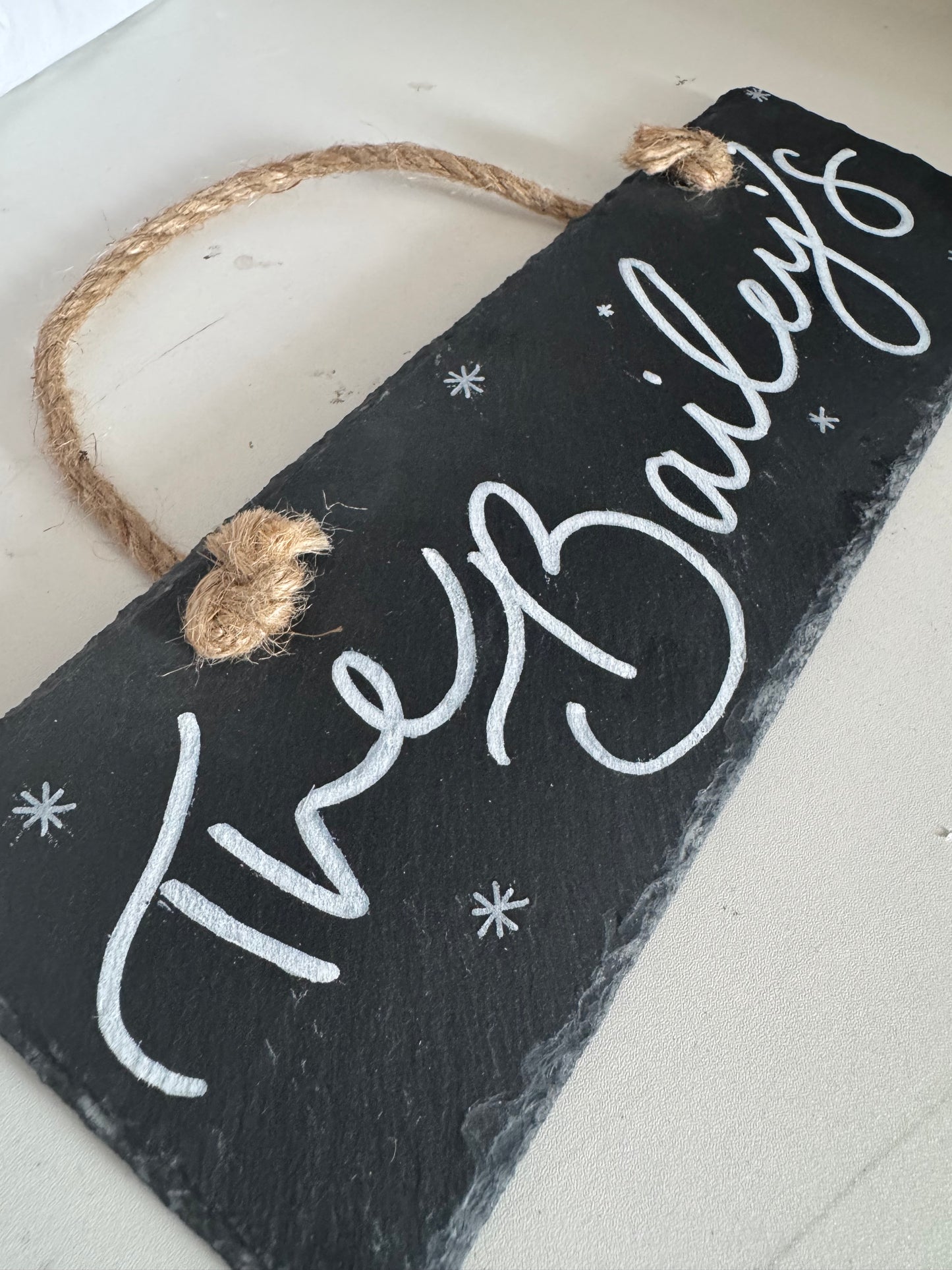 October 19th 2-5pm - Calligraphy Workshop - Slate door sign