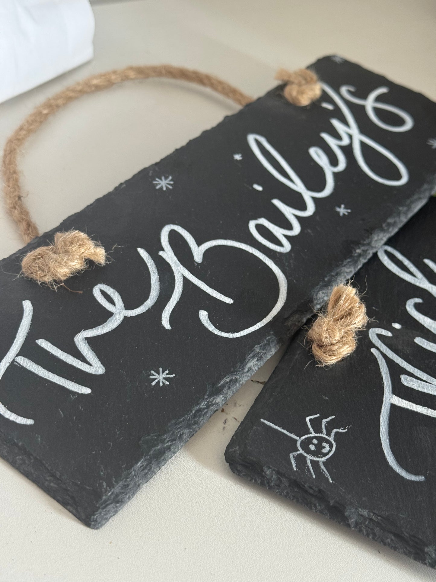 October 19th 2-5pm - Calligraphy Workshop - Slate door sign
