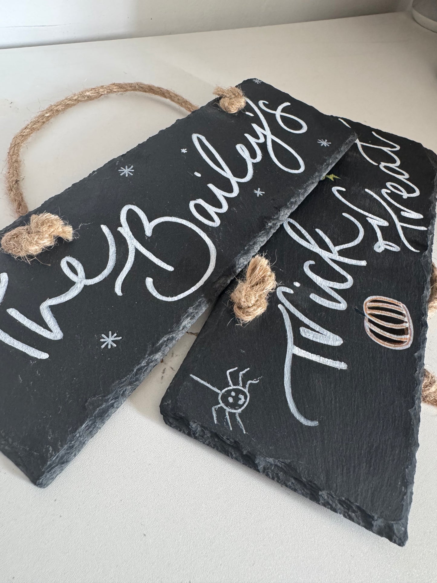 October 19th 2-5pm - Calligraphy Workshop - Slate door sign