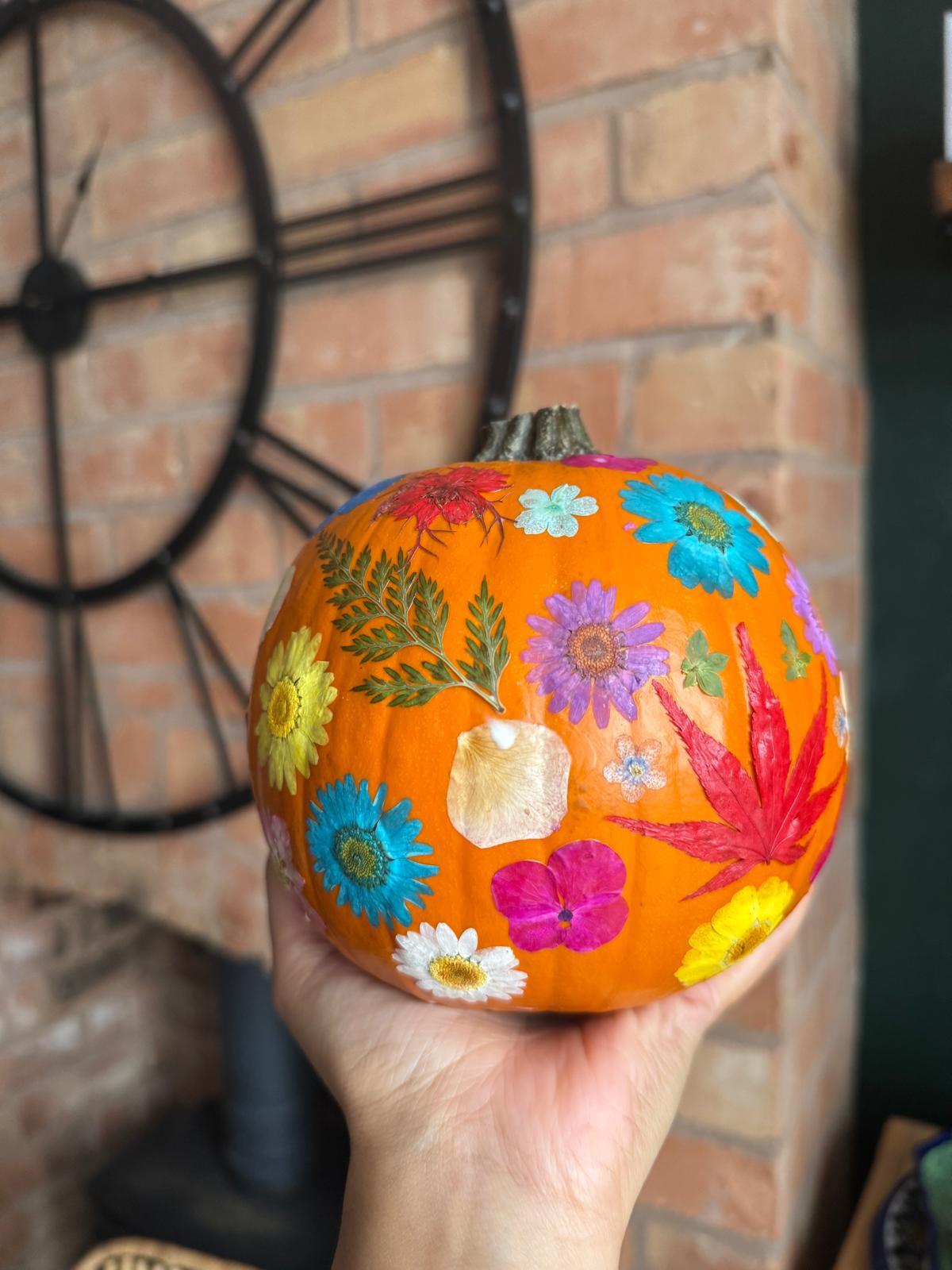 Pressed Flower Pumpkins | Sunday 25th October | Kids Only Ages 6-12 | 10am -11.00am