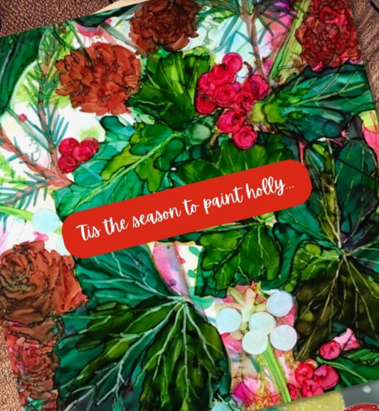 November 6th 6.30-9pm - Alcohol Ink Workshop - Make your own christmas cards
