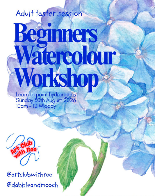Beginners Watercolour Workshop | Hydrangeas | Sun 30th Aug | 10am-12pm